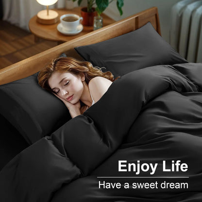 Premium 100% Cotton Duvet Cover Set – Complete Bedding Solution