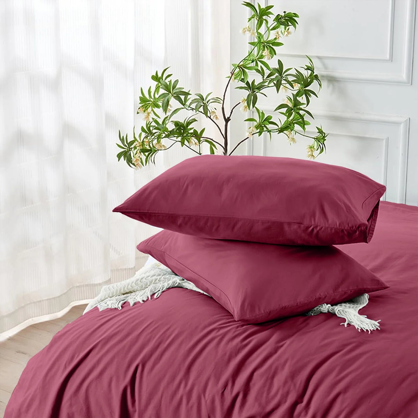 Premium 100% Cotton Duvet Cover Set – Complete Bedding Solution