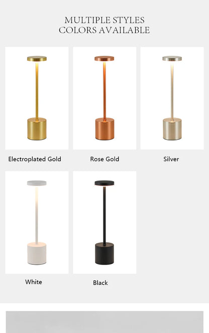 Touch Sensor LED Table Lamp – Rechargeable Bedside & Desk Light