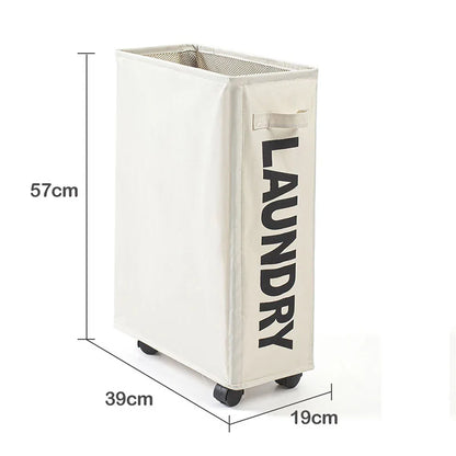 Large Laundry Basket with Wheels – Foldable & Waterproof
