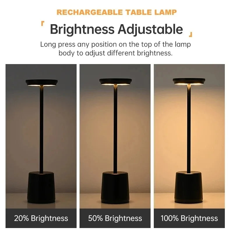 Touch Sensor LED Table Lamp – Rechargeable Bedside & Desk Light