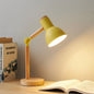 Nordic Wooden LED Table Lamp – Adjustable Bedside & Desk Light