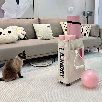 Large Laundry Basket with Wheels – Foldable & Waterproof