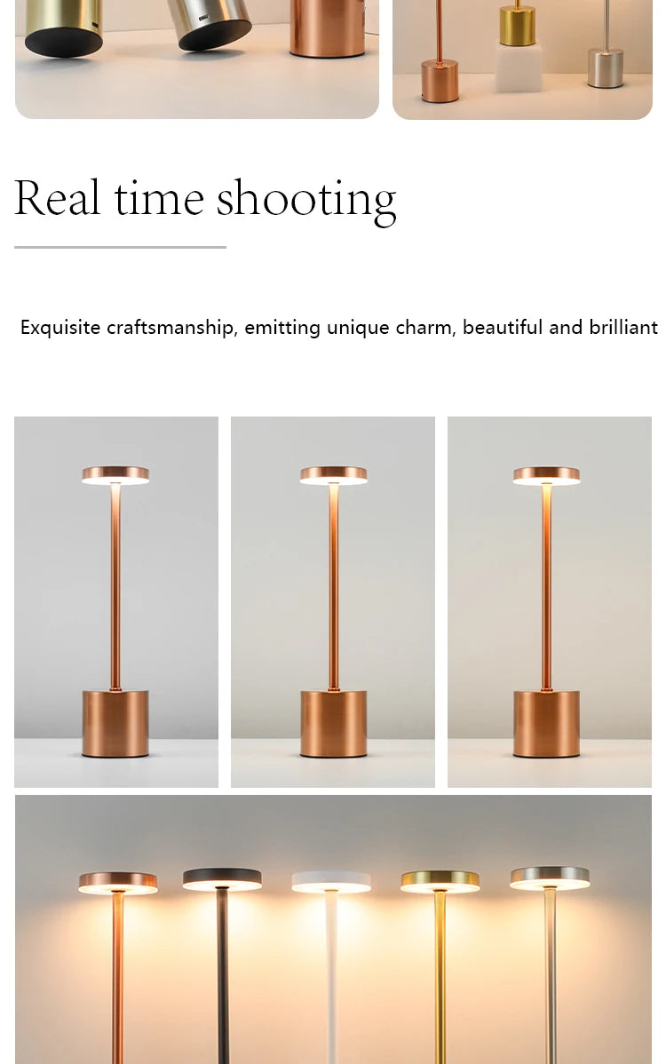 Touch Sensor LED Table Lamp – Rechargeable Bedside & Desk Light