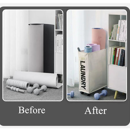 Large Laundry Basket with Wheels – Foldable & Waterproof