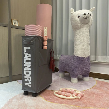 Large Laundry Basket with Wheels – Foldable & Waterproof