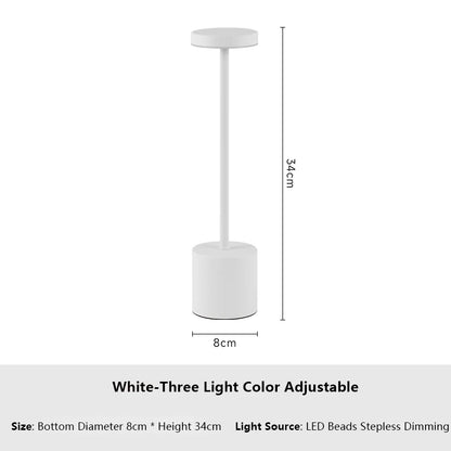 Touch Sensor LED Table Lamp – Rechargeable Bedside & Desk Light