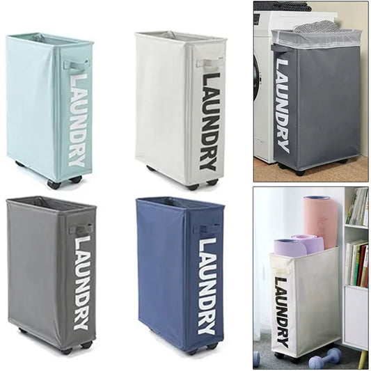 Large Laundry Basket with Wheels – Foldable & Waterproof