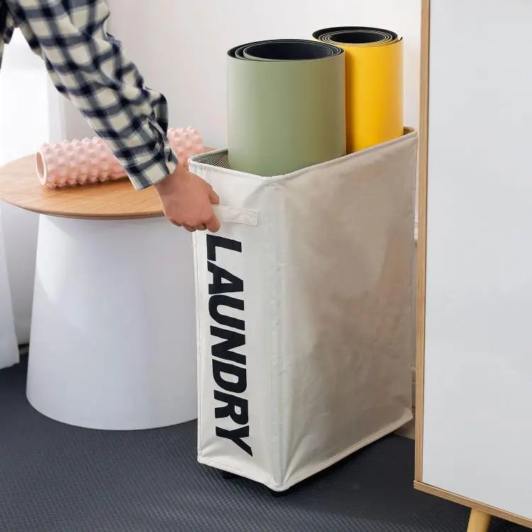 Large Laundry Basket with Wheels – Foldable & Waterproof