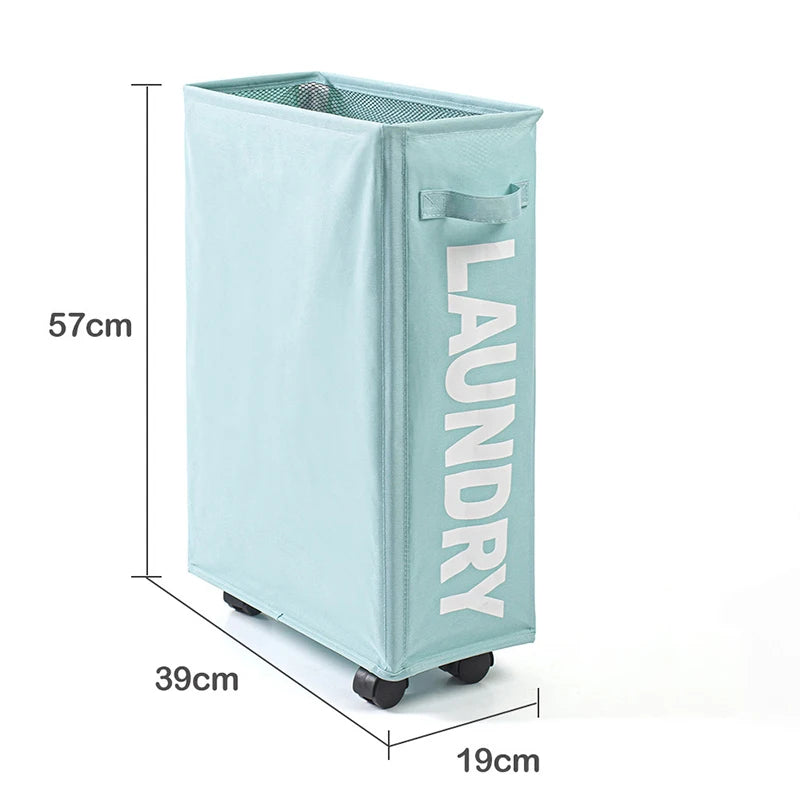 Large Laundry Basket with Wheels – Foldable & Waterproof