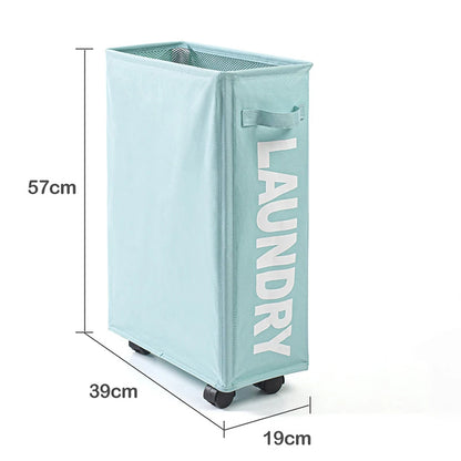 Large Laundry Basket with Wheels – Foldable & Waterproof