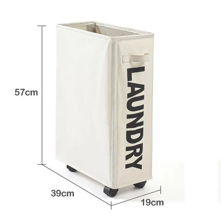 Large Laundry Basket with Wheels – Foldable & Waterproof
