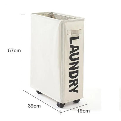 Large Laundry Basket with Wheels – Foldable & Waterproof