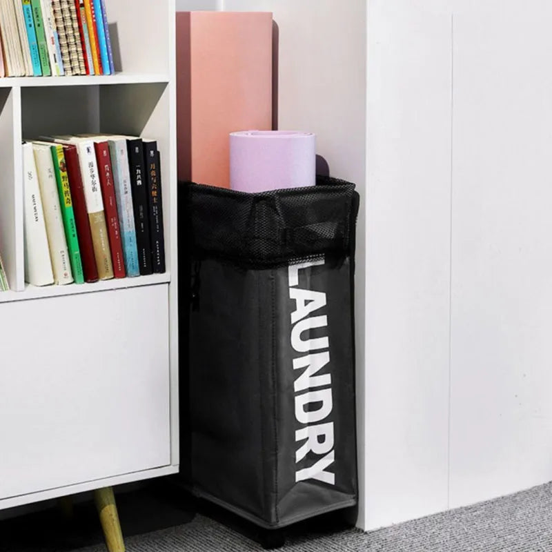 Large Laundry Basket with Wheels – Foldable & Waterproof