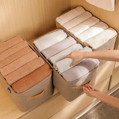 Thickened Clothes Organizer Drawer – Pants, Jeans & Sweater Wardrobe Storage Box