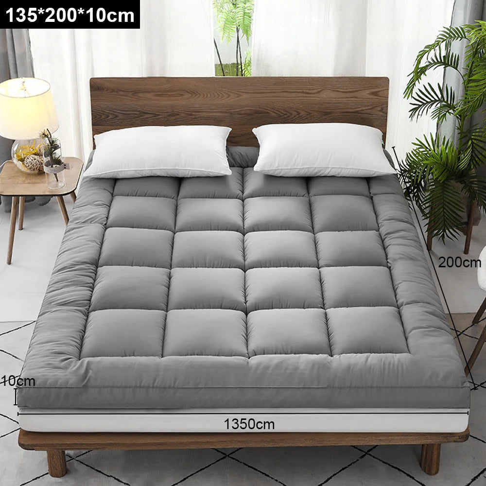 150cm Queen Mattress Topper – Thick Soft 3D Fibre Bed Pad for Back & Body Pain Relief